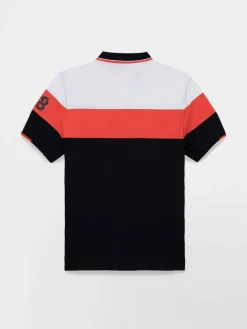Polo Homme Coupe Ajustée Rouge et Blanc EVANSPOL