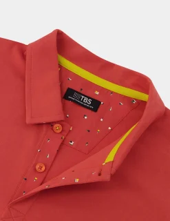 Polo Homme Coupe Ajustée Rouge et Marine BARZOPOL