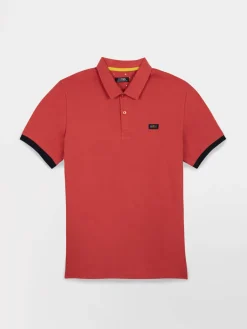 Polo Homme Coupe Ajustée Rouge et Marine BARZOPOL