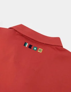 Polo Homme Coupe Ajustée Rouge et Marine BARZOPOL