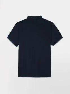 Polo Homme Coupe Ajustée Séchage Rapide Stretch Marine ATTONPOL