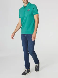 Polo Homme Coupe Ajustée Vert VOLDAPOL