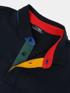 Polo Homme Jersey Coton Epais Bleu JONNAPOL