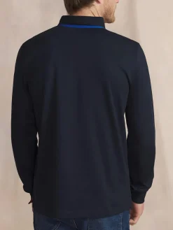 Polo Homme Jersey Coton Epais Bleu JONNAPOL