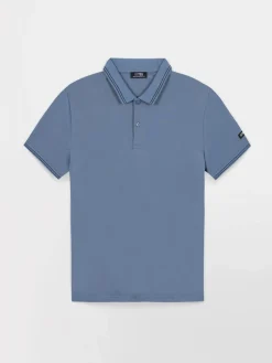 Polo Homme Manches Courtes Bleu ATTONPOL