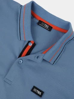 Polo Manches Courtes Bleu IONASPOL