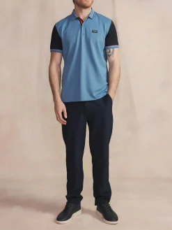 Polo Manches Courtes Bleu IONASPOL