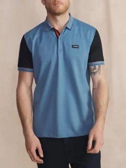 Polo Manches Courtes Bleu IONASPOL