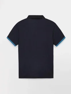 Polo Manches Courtes Bleu VALDEPOL