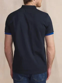 Polo Manches Courtes Bleu VALDEPOL