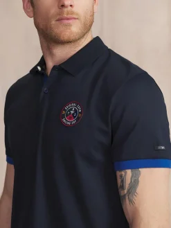Polo Manches Courtes Bleu VALDEPOL