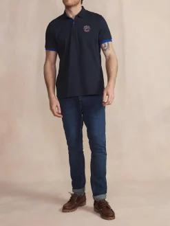 Polo Manches Courtes Bleu VALDEPOL