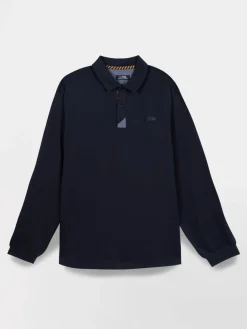 Polo Marine Manches Longues Bleu VALONPOL