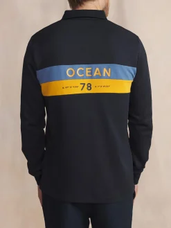 Polo Marine Manches Longues Bleu JADENPOL