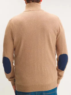 Pull Camionneur Homme Coton Laine Beige MALIKCAM