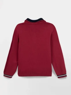 Pull Cepage Manches Longues Rouge TATUMCAM