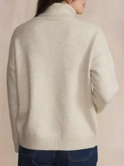 Pull Craie Manches Longues Blanc BURLICOL