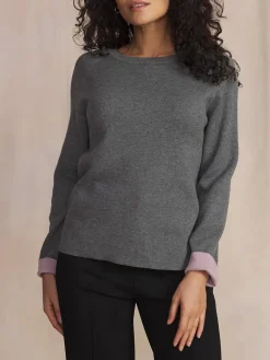 Pull Gris Chine Manches Longues PIARAPUL