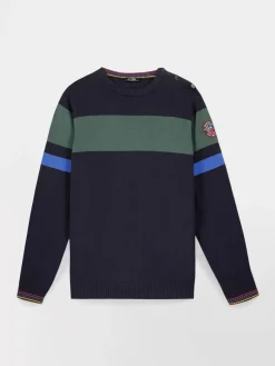 Pull Marine Manches Longues Bleu NOVAKRON
