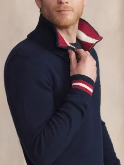 Pull Marine Manches Longues Bleu TATUMCAM