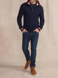Pull Marine Manches Longues Bleu TATUMCAM