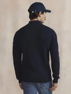 Pull Marine Manches Longues Bleu NOUVICAM