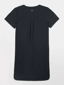 Robe Femme Manches Courtes Col V Marine LINNAROB