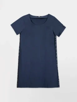 Robe Femme Matière Extensible Marine DELIAROB