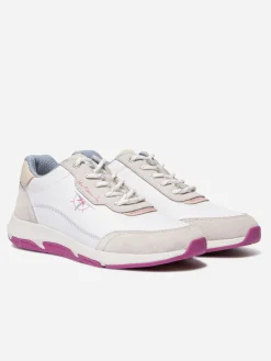 Running femme blanc et fuschia JAZFOIL
