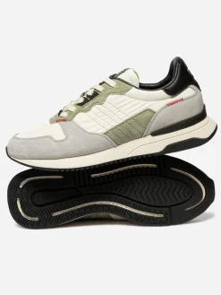 Running homme off-white et kaki DYTTIKO