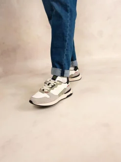 Running homme off-white et kaki DYTTIKO