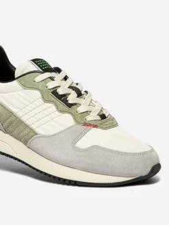 Running homme off-white et kaki DYTTIKO