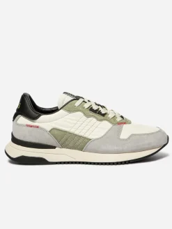 Running homme off-white et kaki DYTTIKO