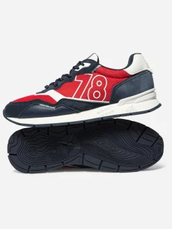 Running homme rouge et navy DJONBOT