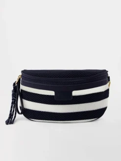 Sac banane femme raye marine JAZABAN