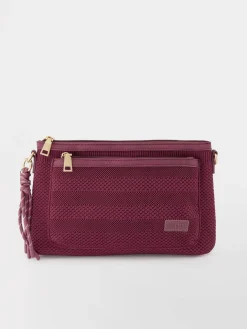 Sac Bandoulière Femme Knit Recyclé Rouge JAZAPOCH