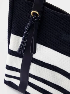 Sac cabas femme raye marine JAZOVER