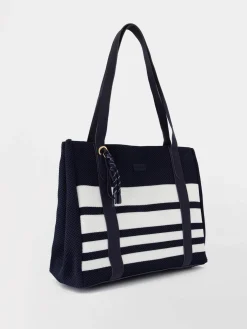 Sac cabas femme raye marine JAZOVER