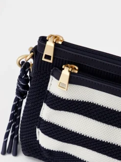 Sac à main femme raye marine JAZAPOCH