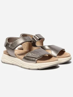 Sandales compensées femme bronze LOUISIE