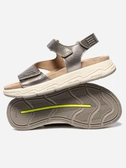 Sandales compensées femme bronze LOUISIE
