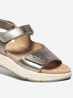 Sandales compensées femme bronze LOUISIE