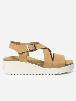 Sandales compensées femme latte CLARIAH
