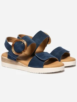 Sandales compensées femme marine PRALINE
