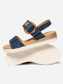 Sandales compensées femme marine PRALINE