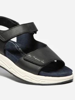 Sandales compensées femme navy LOUISIE