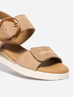 Sandales compensées femme noisette PRALINE