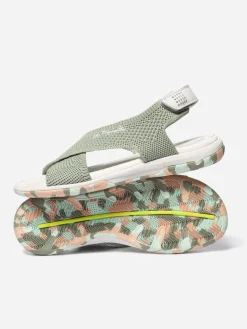 Sandales plates femme argile goyave camo JAZZFIT