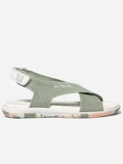 Sandales plates femme argile goyave camo JAZZFIT