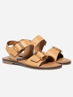 Sandales plates femme cuir ABIGAEL